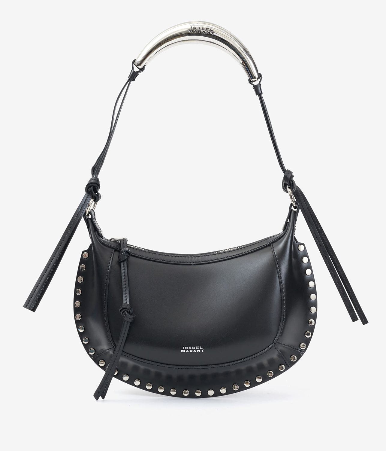 OSKAN MOON SHOULDER BAG- BLACK/SILVER