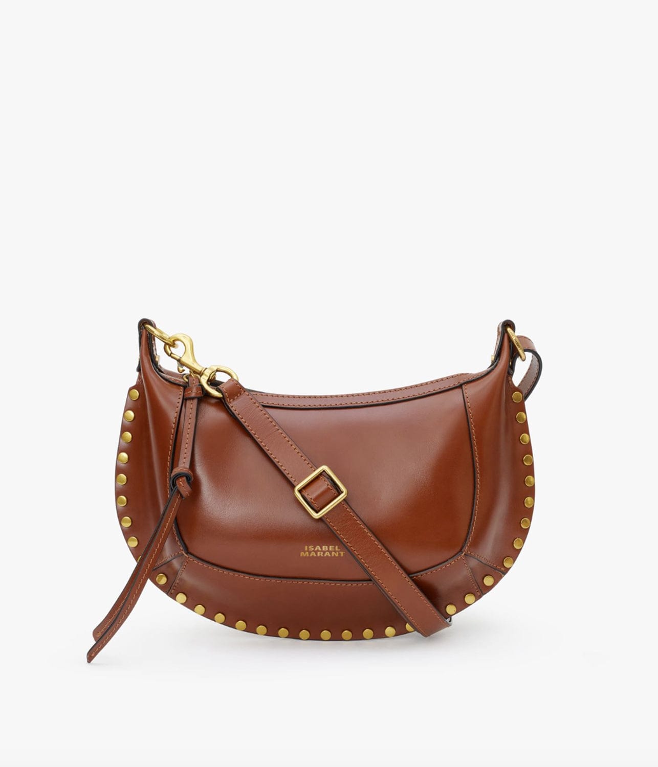 OSKAN MOON SHOULDER BAG- COGNAC