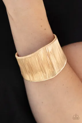 Paparazzi Accessories - Hot Wired Wonder - Gold Cuff