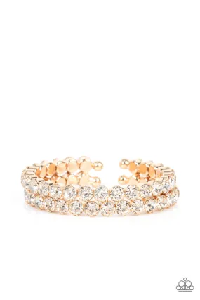 Paparazzi Accessories - Megawatt Majesty - Gold Bracelet