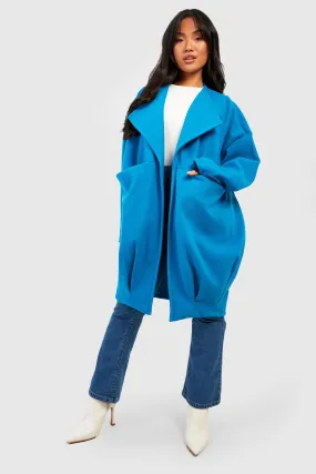 Petite Premium Wool Oversized Cocoon Coat