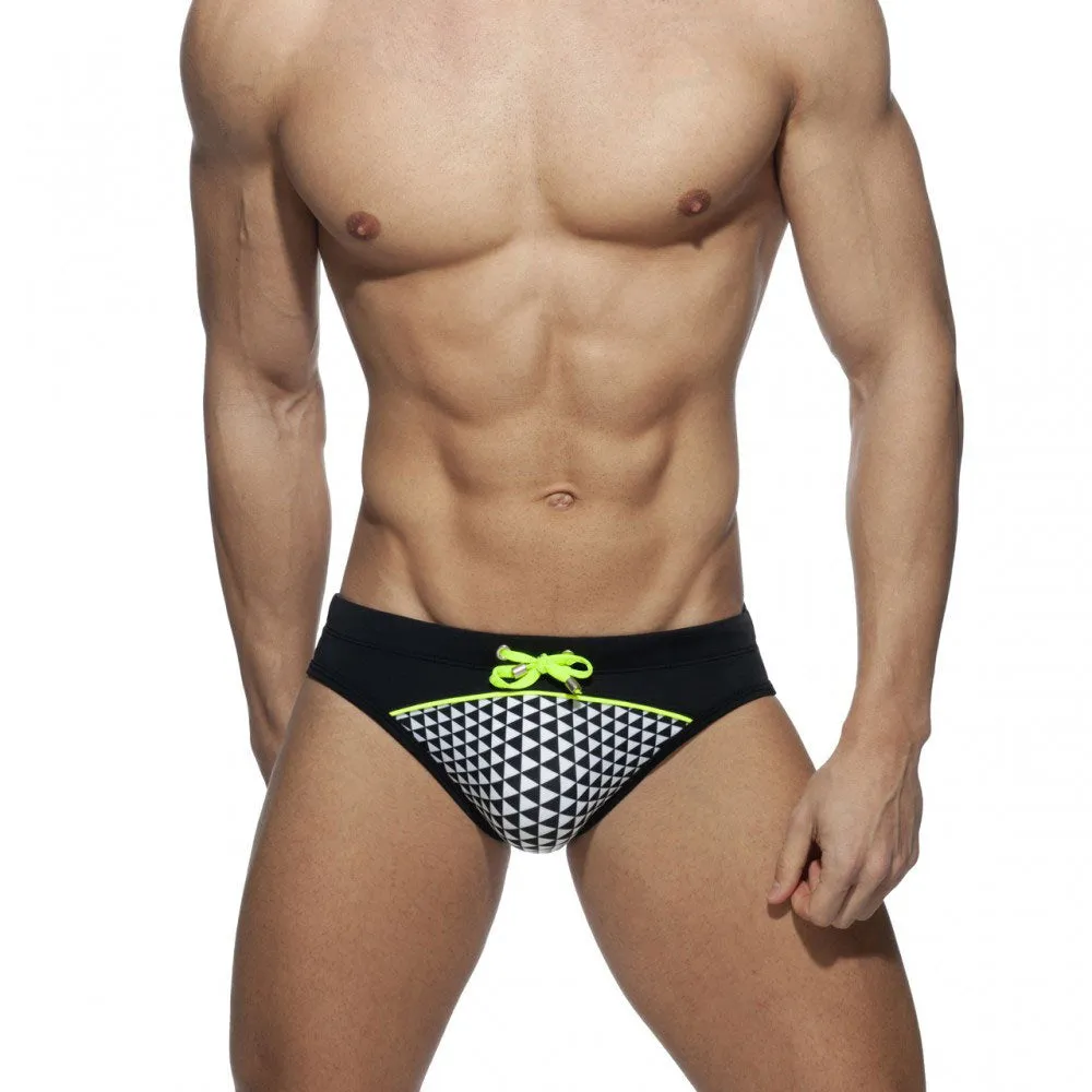 Polyester Sexy Swimming Surf Board Push-up Swimwear Briefs for Men