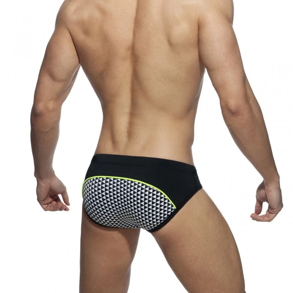 Polyester Sexy Swimming Surf Board Push-up Swimwear Briefs for Men