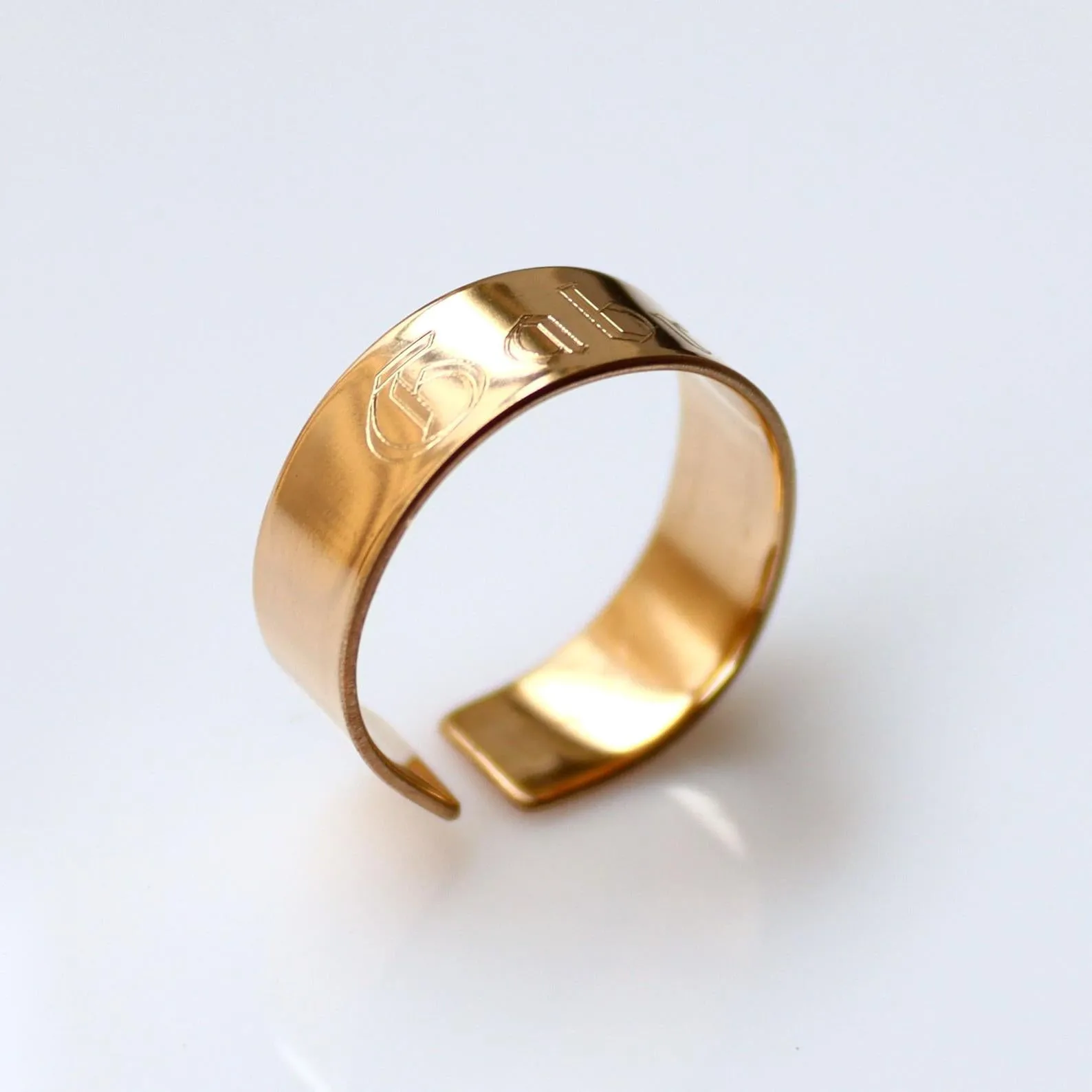 Promise Gift - Custom Gold Filled Band Ring for Men