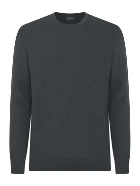 Pull  girocollo in filato Sport Wool - Ardesia