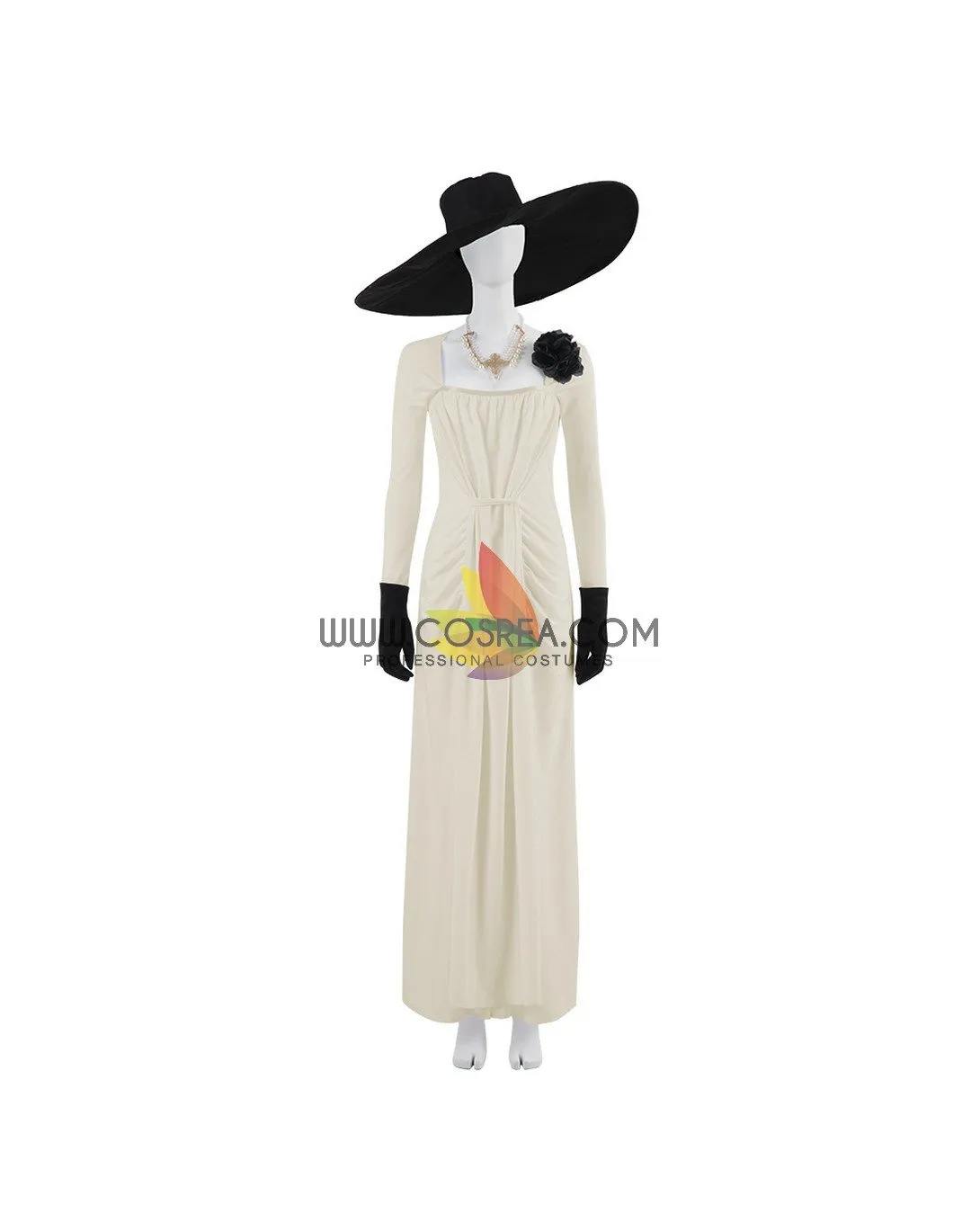 Resident Evil 8 Alcina Dimitrescu Uniform Fabric Version Cosplay Costume