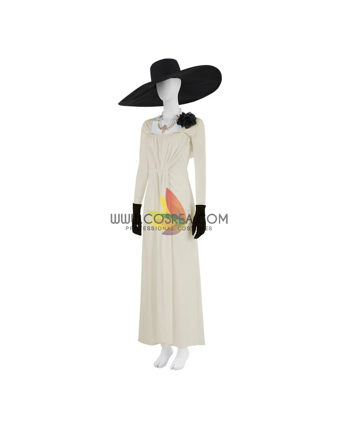 Resident Evil 8 Alcina Dimitrescu Uniform Fabric Version Cosplay Costume