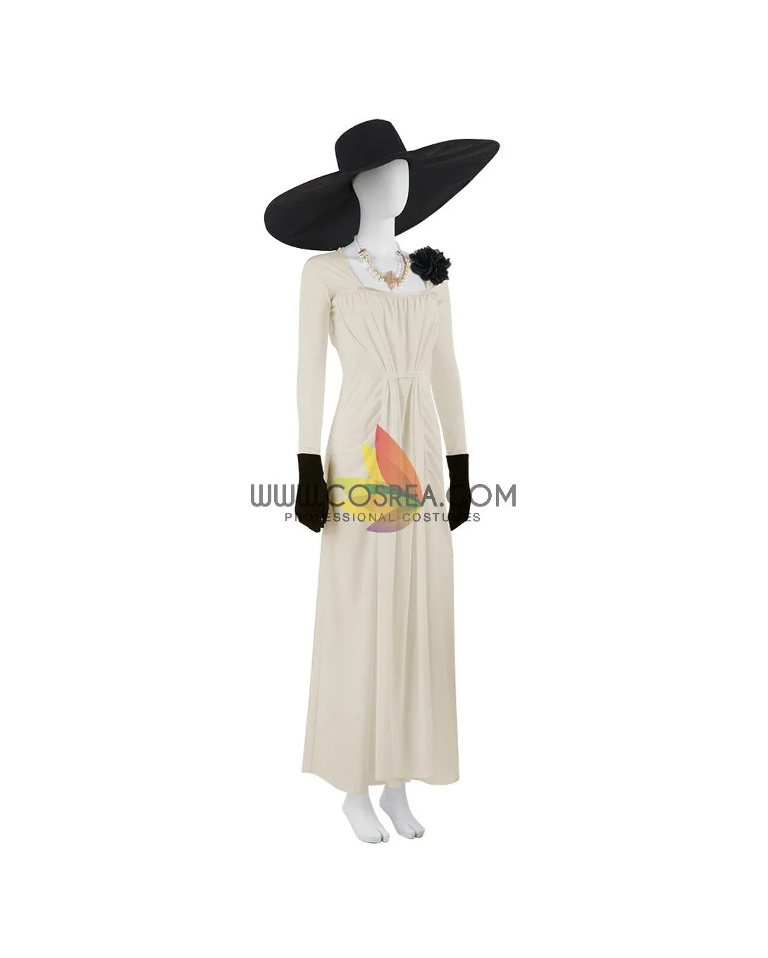 Resident Evil 8 Alcina Dimitrescu Uniform Fabric Version Cosplay Costume