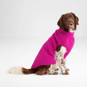 Rover Sherpa Dog Coat M - Fuchsia Purple