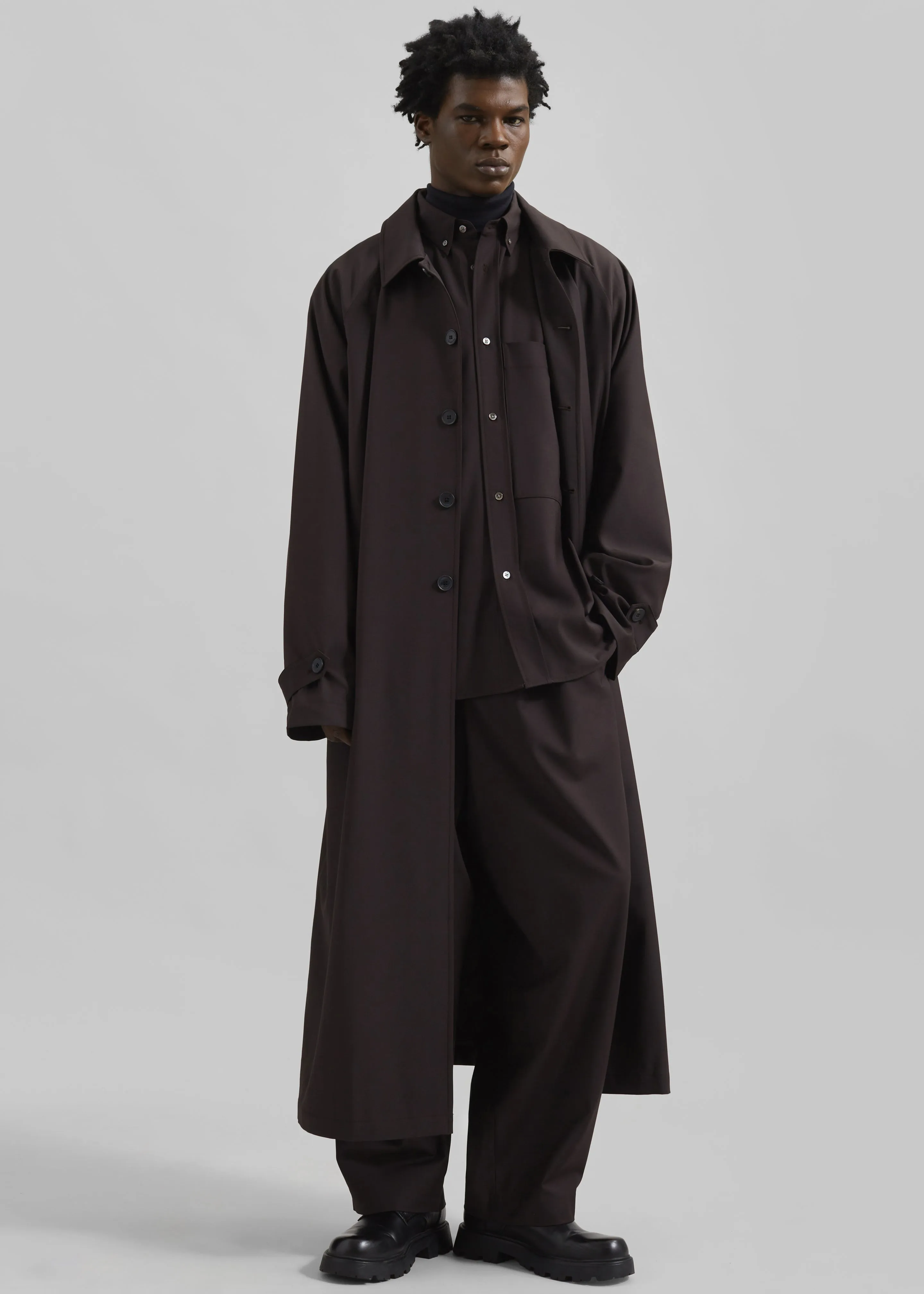 Shay Trench Coat - Brown