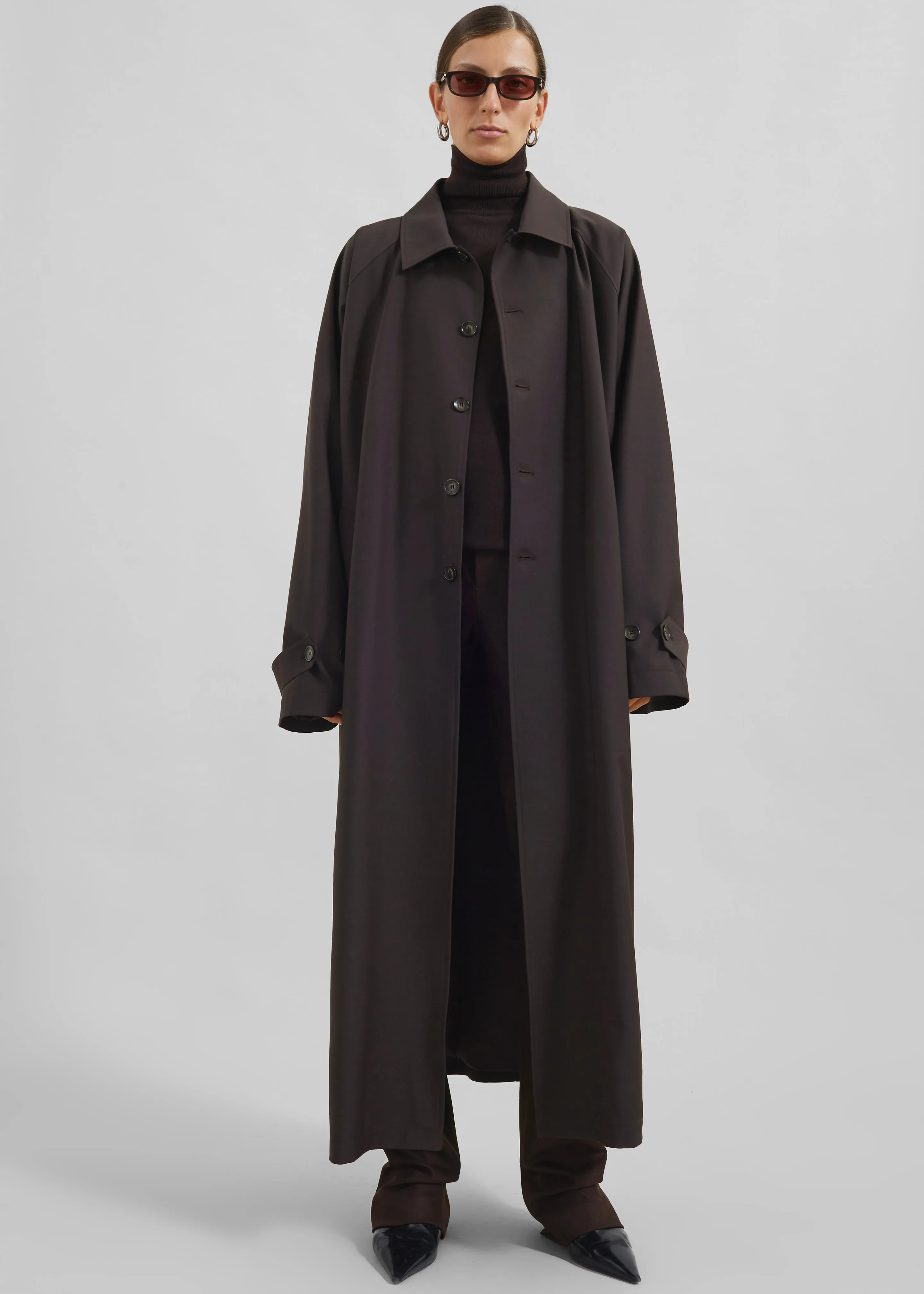 Shay Trench Coat - Brown