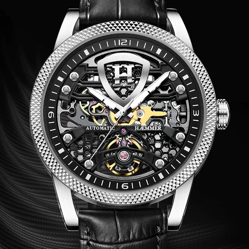 Skeleton Water Resistant Luminous Automatic Mechanical Watch for Men