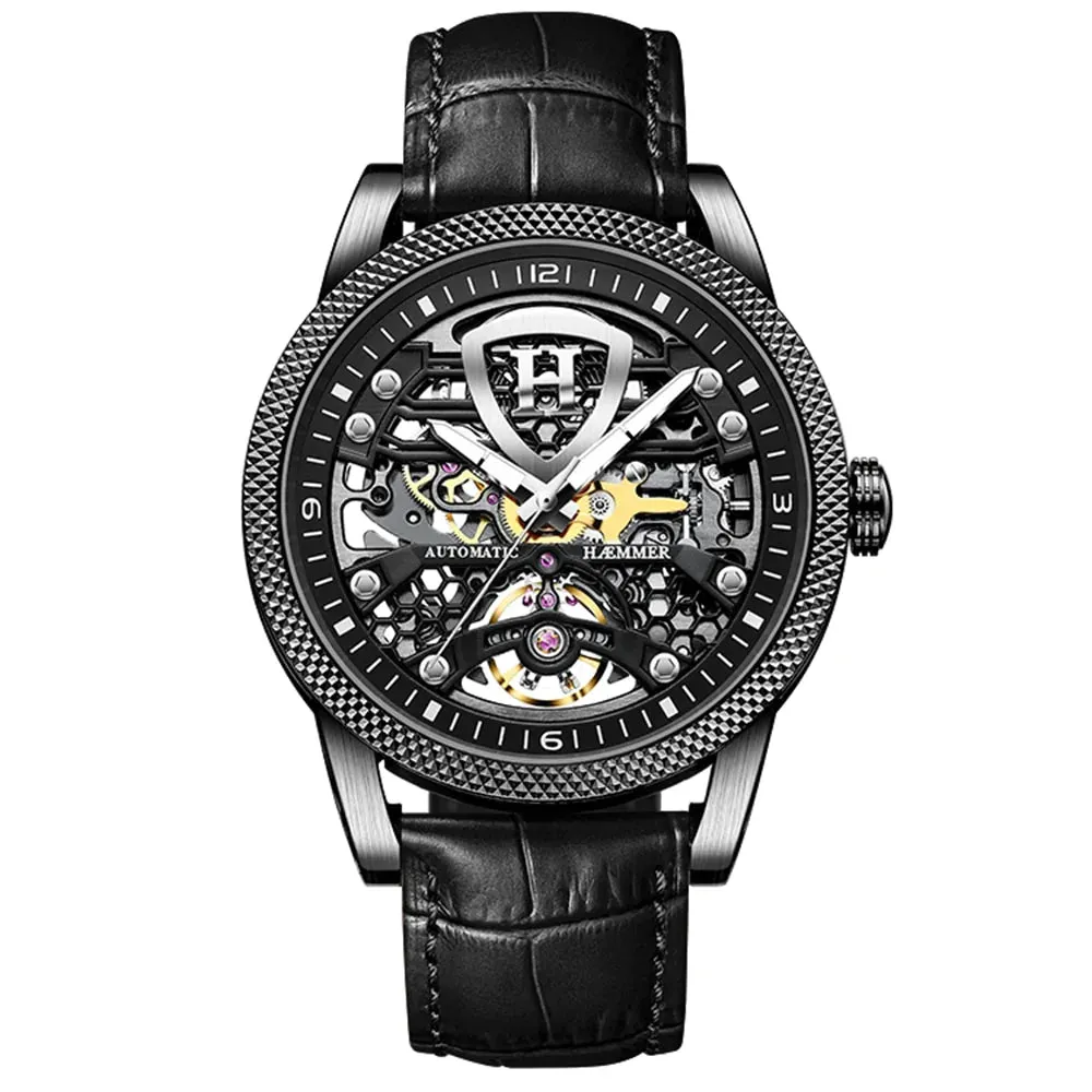 Skeleton Water Resistant Luminous Automatic Mechanical Watch for Men