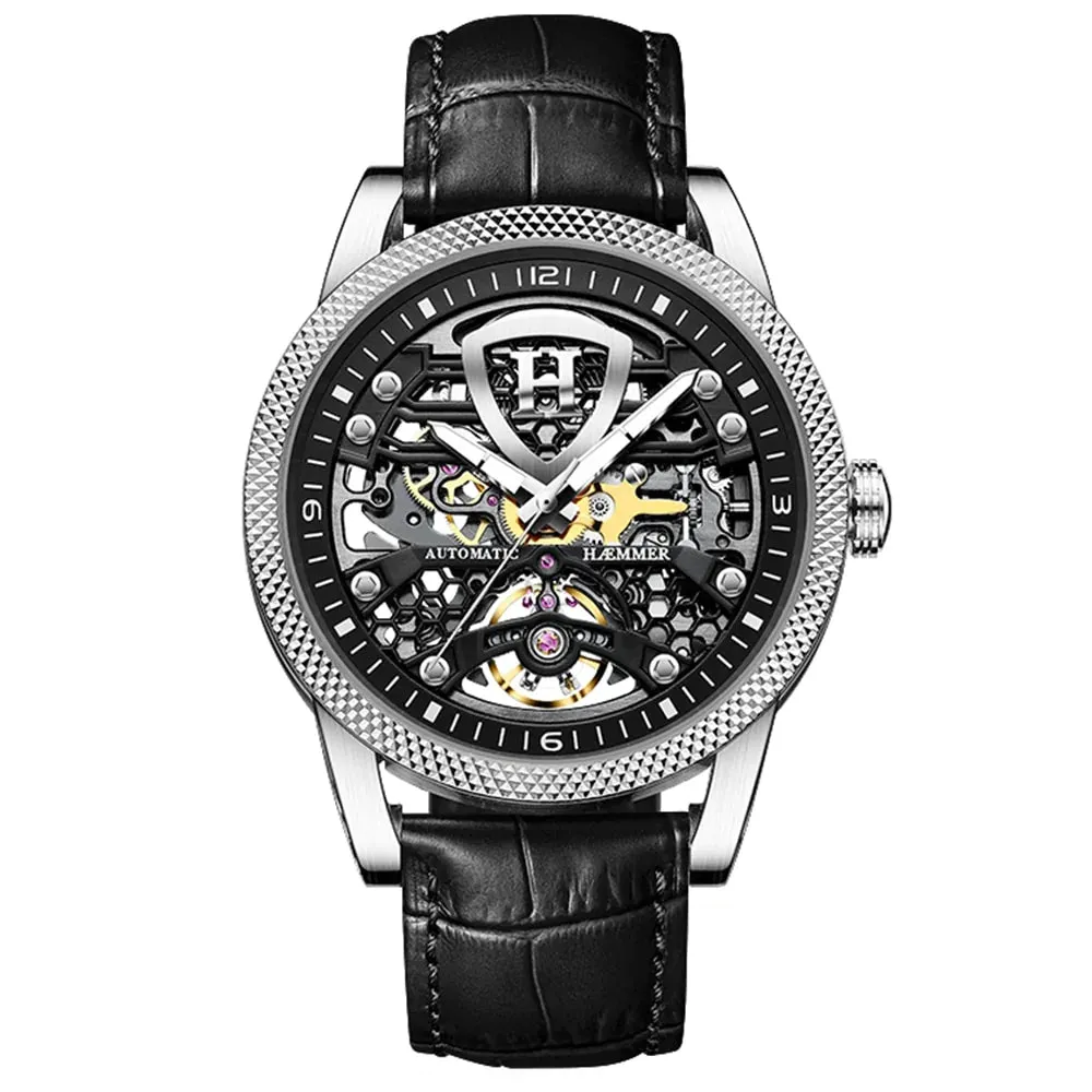 Skeleton Water Resistant Luminous Automatic Mechanical Watch for Men