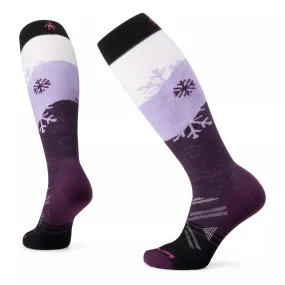 Ski Full Cushion Snowpocalypse Pattern Over The Calf Socks (Women's) - SW002170