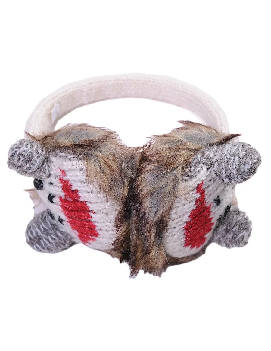 Sock Monkey Faced Ear Muff