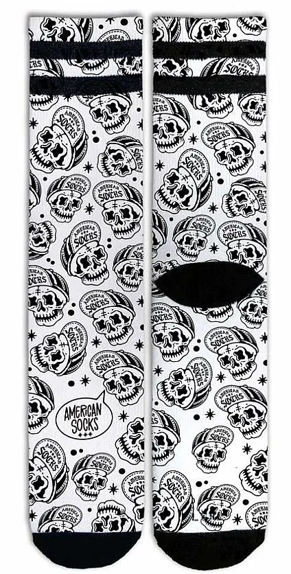 socks American Socks Signature Mid High - Skater Skull 22