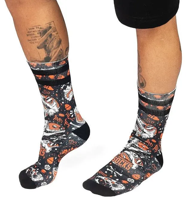 socks American Socks Signature Mid High - Slick Dinos