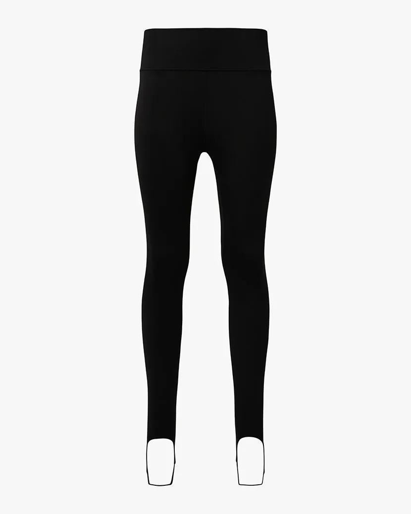 Thermal High Rise Stirrup Legging | Black