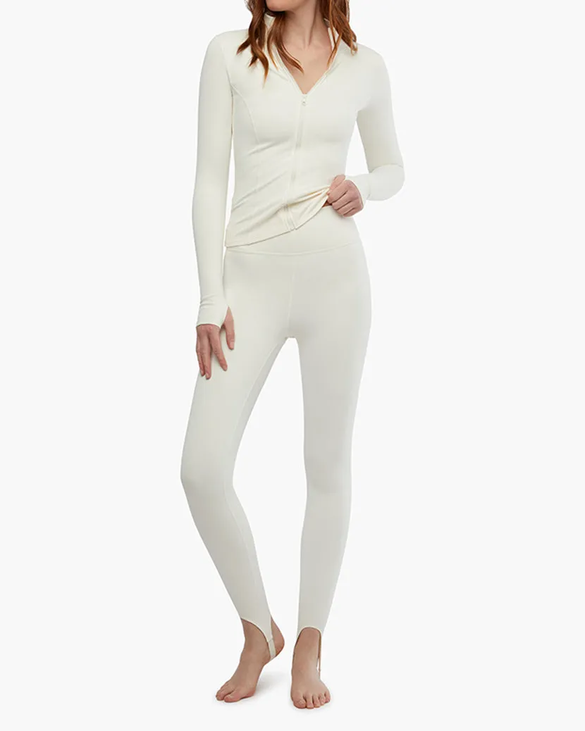 Thermal High Rise Stirrup Legging | Off White