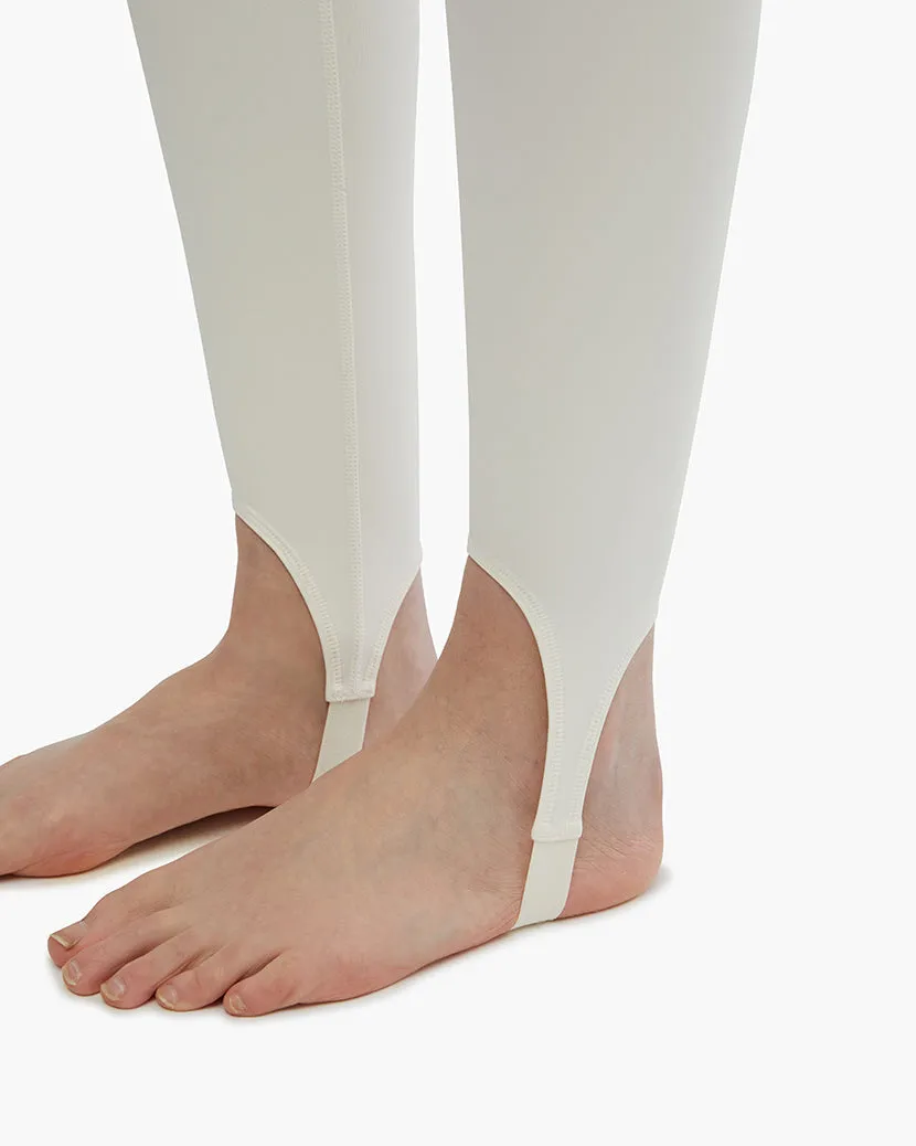 Thermal High Rise Stirrup Legging | Off White