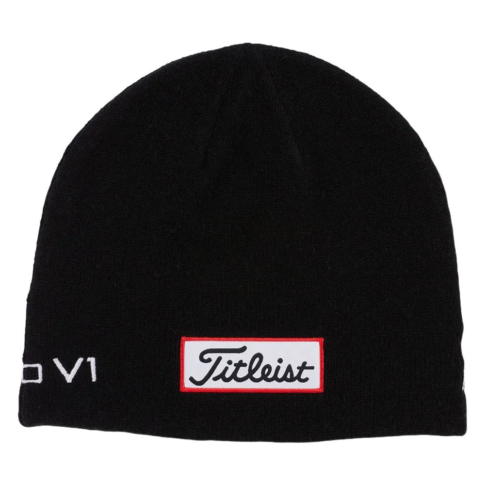 Titleist Tour Merino Golf Beanie Black/White - FW24