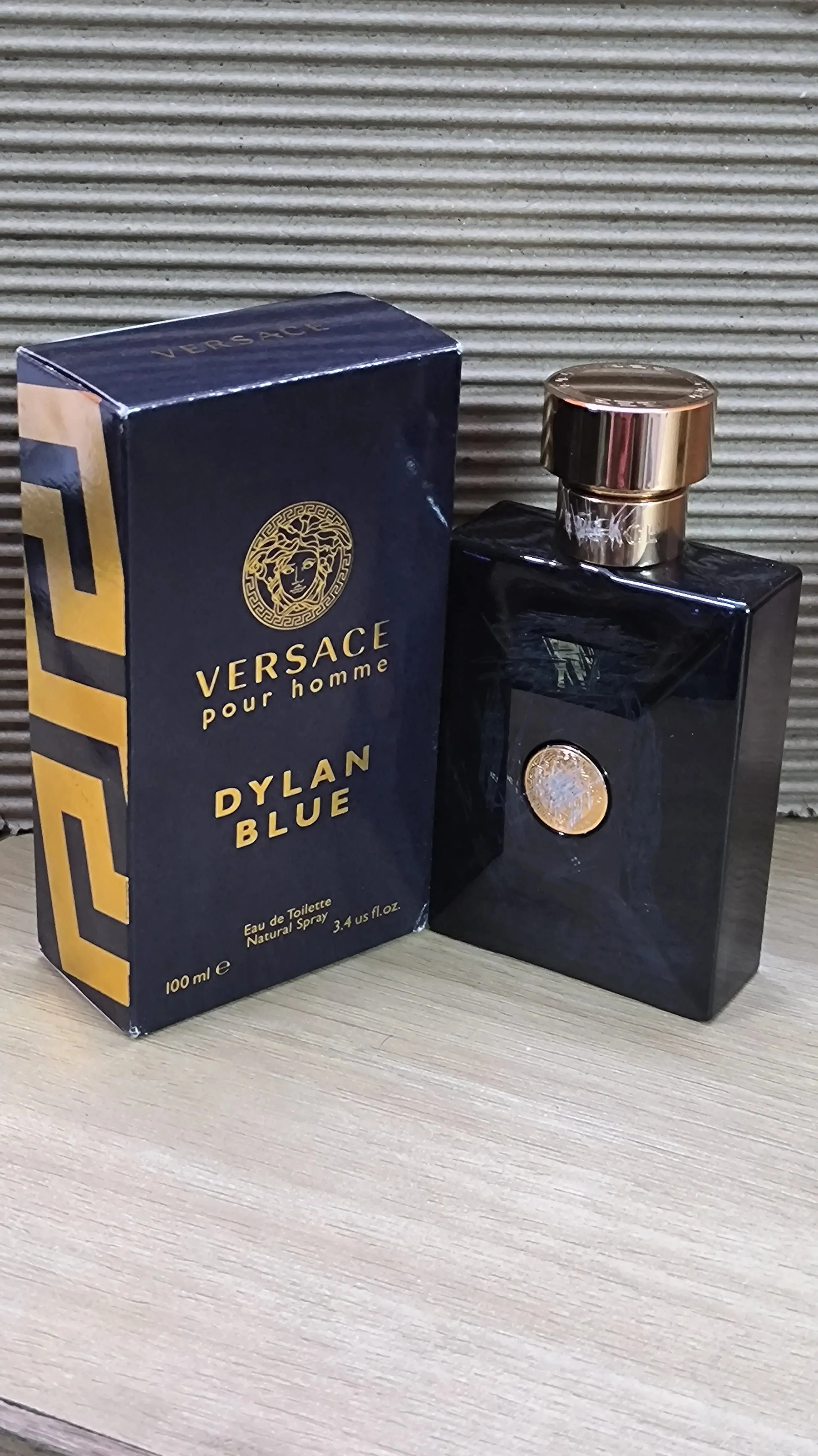 Unboxed VERSACE POUR HOMME DYLAN BLUE EDT PERFUME FOR MEN 100ML