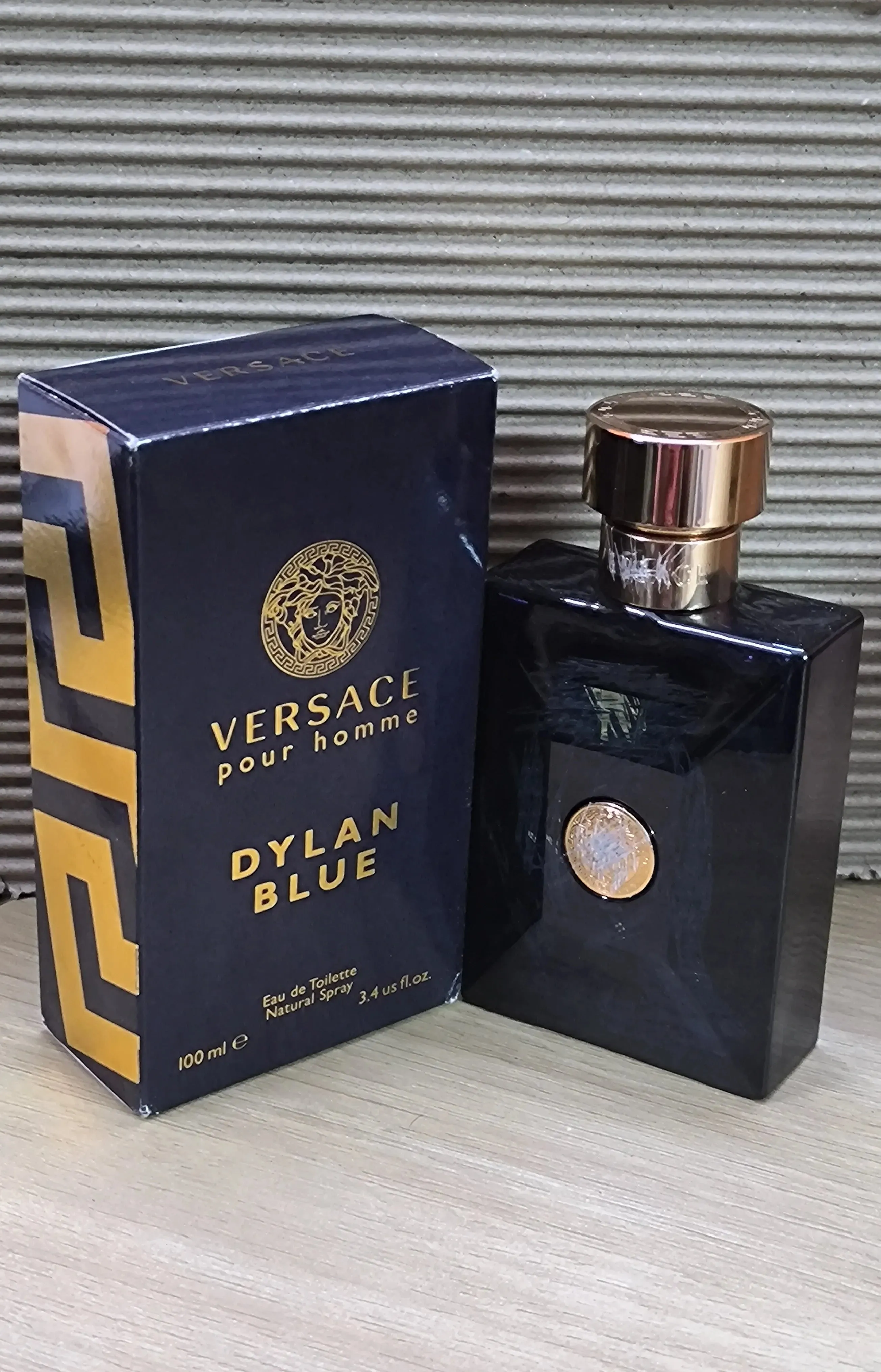 Unboxed VERSACE POUR HOMME DYLAN BLUE EDT PERFUME FOR MEN 100ML