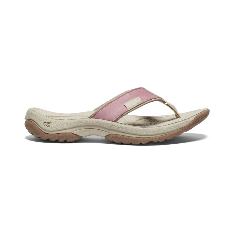 Women's Kona Leather Flip-Flop  |  Nostalgia Rose/Plaza Taupe